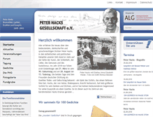Tablet Screenshot of peter-hacks-gesellschaft.de